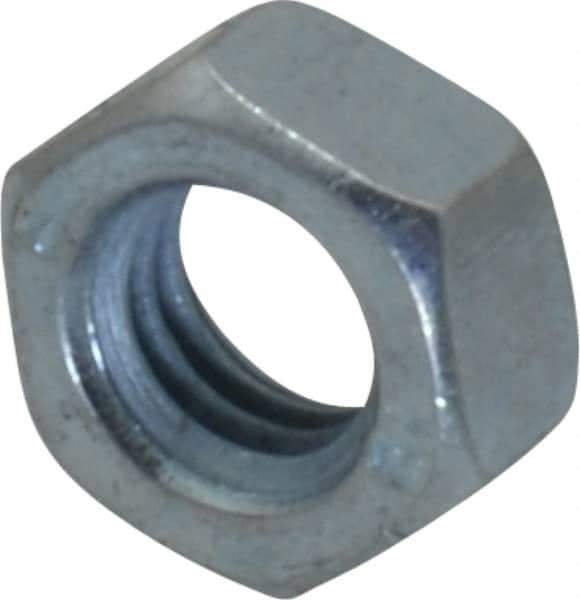 Value Collection - M5x0.80 Metric Coarse Steel Right Hand Hex Nut - 8mm Across Flats, 4mm High, Zinc-Plated Finish - All Tool & Supply