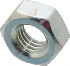 Value Collection - M10x1.50 Metric Coarse Steel Right Hand Hex Nut - 17mm Across Flats, 8mm High, Zinc-Plated Finish - All Tool & Supply