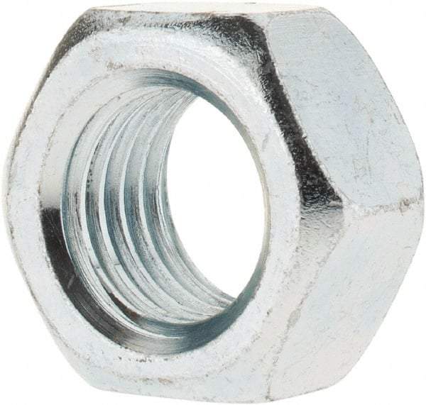 Value Collection - M20x2.50 Steel Right Hand Hex Nut - 30mm Across Flats, 16mm High, Zinc-Plated Finish - All Tool & Supply