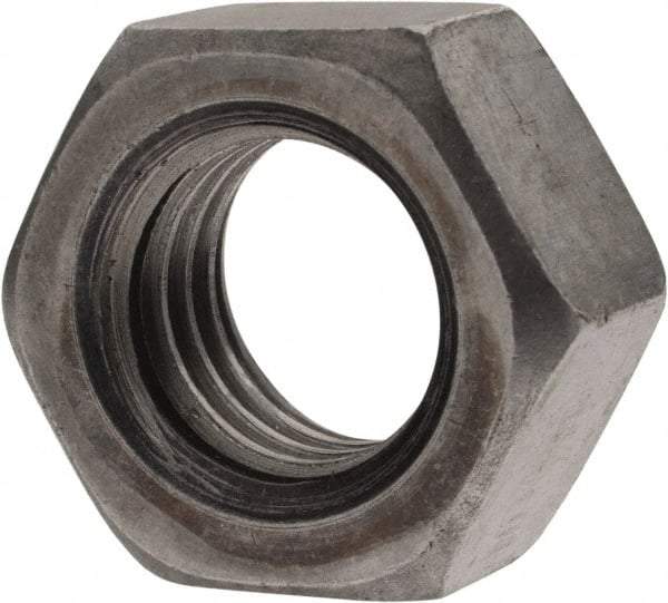 Value Collection - M18x2.50 Steel Right Hand Hex Nut - 27mm Across Flats, 15mm High, Uncoated - All Tool & Supply