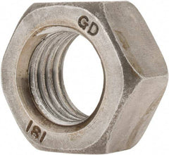 Value Collection - M24x3.00 Steel Right Hand Hex Nut - 36mm Across Flats, 19mm High, Uncoated - All Tool & Supply