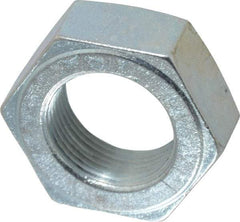 Value Collection - 1-1/4 - 12 UN Steel Right Hand Hex Jam Nut - 1-7/8" Across Flats, 23/32" High, Zinc-Plated Finish - All Tool & Supply