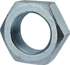 Value Collection - 1-1/2 - 12 UN Steel Right Hand Hex Jam Nut - 2-1/4" Across Flats, 27/32" High, Zinc-Plated Finish - All Tool & Supply