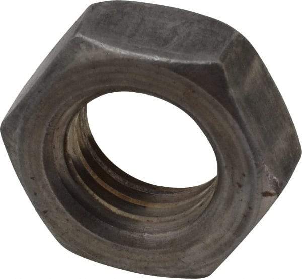 Value Collection - 5/8-11 UNC Steel Left Hand Hex Jam Nut - 15/16" Across Flats, 3/8" High, Uncoated - All Tool & Supply