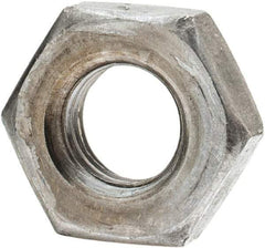 Value Collection - 1/4-28 UNF Steel Left Hand Hex Jam Nut - 7/16" Across Flats, 5/32" High, Uncoated - All Tool & Supply