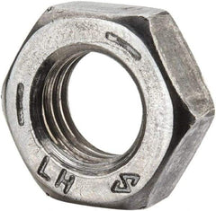 Value Collection - 5/16-24 UNF Steel Left Hand Hex Jam Nut - 1/2" Across Flats, 3/16" High, Uncoated - All Tool & Supply