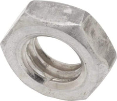 Value Collection - 5/16-18 UNC Steel Right Hand Hex Jam Nut - 1/2" Across Flats, 3/16" High, Uncoated - All Tool & Supply