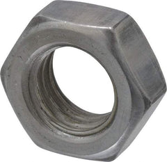 Value Collection - 1/2-13 UNC Steel Right Hand Hex Jam Nut - 3/4" Across Flats, 5/16" High, Uncoated - All Tool & Supply