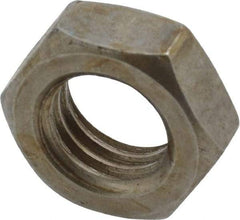 Value Collection - 5/8-11 UNC Steel Right Hand Hex Jam Nut - 5/16" Across Flats, 3/8" High, Uncoated - All Tool & Supply