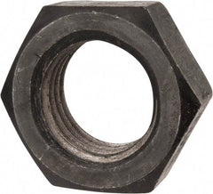 Value Collection - 1-1/2 - 6 UNC Steel Right Hand Hex Jam Nut - 2-1/4" Across Flats, 0.8438" High, Uncoated - All Tool & Supply