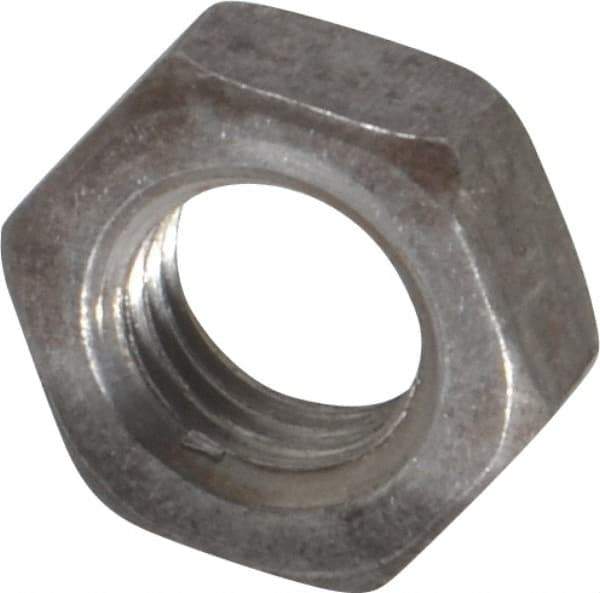 Value Collection - 5/16-24 UNF Steel Right Hand Hex Jam Nut - 1/2" Across Flats, 3/16" High, Uncoated - All Tool & Supply