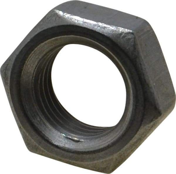 Value Collection - 1/2-20 UNF Steel Right Hand Hex Jam Nut - 3/4" Across Flats, 5/16" High, Uncoated - All Tool & Supply