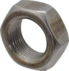 Value Collection - 1-14 UNF Steel Right Hand Hex Jam Nut - 1-1/2" Across Flats, 0.5469" High, Uncoated - All Tool & Supply