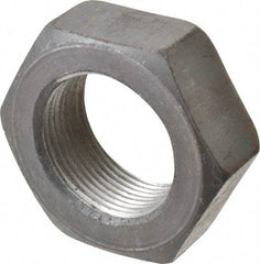 Value Collection - 1-1/2 - 12 UNF Steel Right Hand Hex Jam Nut - 2-1/4" Across Flats, 27/32" High, Uncoated - All Tool & Supply