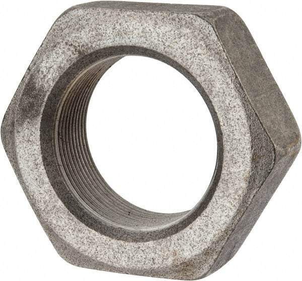 Value Collection - 2-12 UNF Steel Right Hand Hex Jam Nut - 3" Across Flats, 1-3/32" High, Uncoated - All Tool & Supply