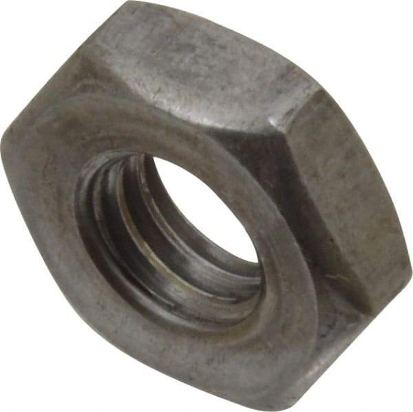 Value Collection - 3/8-16 UNC Steel Right Hand Heavy Hex Jam Nut - 11/16" Across Flats, 15/64" High, Uncoated, 2B Class of Fit - All Tool & Supply