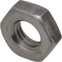 Value Collection - 5/8-11 UNC Steel Right Hand Heavy Hex Jam Nut - 1-1/16" Across Flats, 23/64" High, Uncoated, 2B Class of Fit - All Tool & Supply