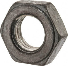 Value Collection - 7/8-9 UNC Steel Right Hand Heavy Hex Jam Nut - 1-7/16" Across Flats, 31/64" High, Uncoated, 2B Class of Fit - All Tool & Supply