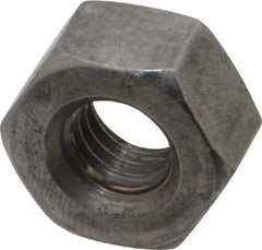 Value Collection - 3/8-16 UNC Steel Right Hand Heavy Hex Nut - 11/16" Across Flats, 23/64" High, Uncoated, 2B Class of Fit - All Tool & Supply