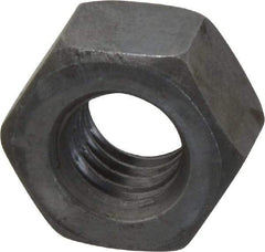 Value Collection - 7/16-14 UNC Steel Right Hand Heavy Hex Nut - 3/4" Across Flats, 27/64" High, Uncoated - All Tool & Supply