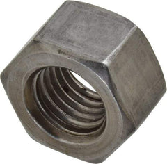 Value Collection - 7/8-9 UNC Steel Right Hand Heavy Hex Nut - 1-7/16" Across Flats, 55/64" High, Uncoated, 2B Class of Fit - All Tool & Supply