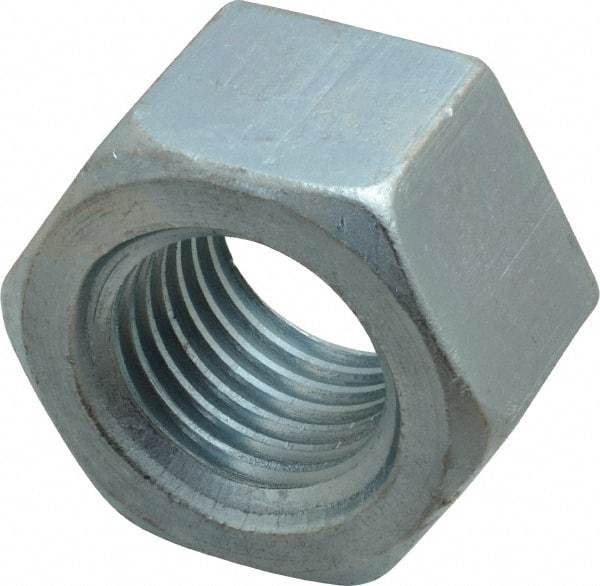 Value Collection - 1-3/4 - 5 UNC Steel Right Hand Heavy Hex Nut - 2-3/4" Across Flats, 1-23/32" High, Uncoated - All Tool & Supply