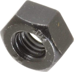 Value Collection - 3/8-16 UNC Steel Right Hand Heavy Hex Nut - 11/16" Across Flats, 23/64" High, Uncoated, 2B Class of Fit - All Tool & Supply