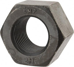 Value Collection - 1-3/8 - 8 UN Steel Right Hand Heavy Hex Nut - 2-3/16" Across Flats, 1-11/32" High, Uncoated, 2B Class of Fit - All Tool & Supply