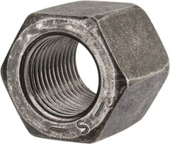 Value Collection - 1/2-20 UNF Steel Right Hand High Hex Nut - 3/4" Across Flats, 11/16" High, Uncoated - All Tool & Supply