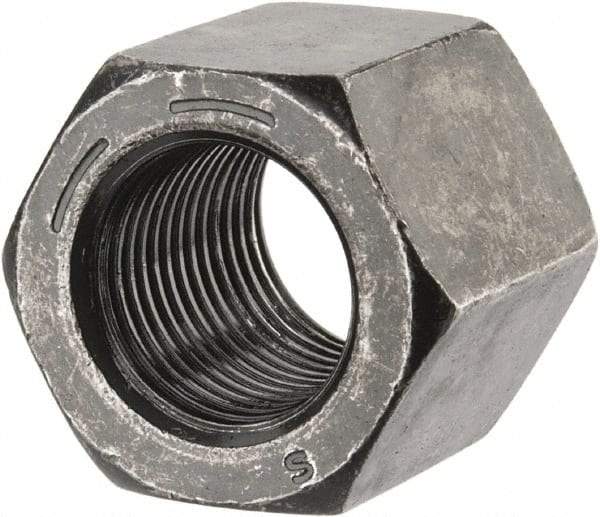 Value Collection - 5/8-18 UNF Steel Right Hand High Hex Nut - 15/16" Across Flats, 27/32" High, Uncoated - All Tool & Supply