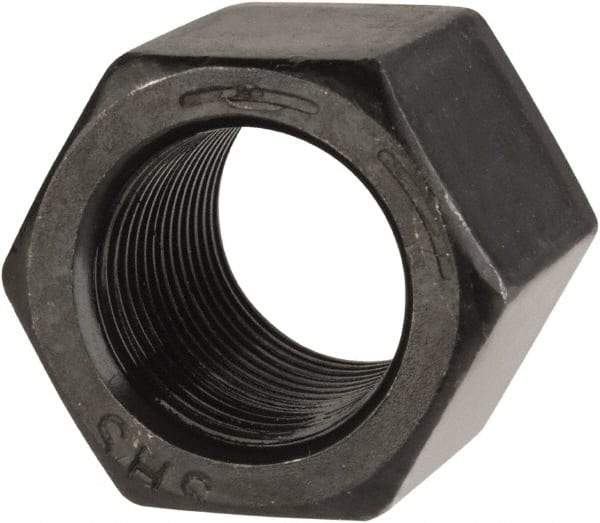 Value Collection - 3/4-16 UNF Steel Right Hand High Hex Nut - 1-1/16" Across Flats, 1" High, Uncoated - All Tool & Supply