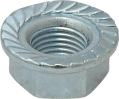 Value Collection - 1/2-20, 1.031" Flange Diam, Serrated Flange Nut - Grade Grade 2 Steel, Zinc-Plated Finish, 0.458" Flange Height - All Tool & Supply