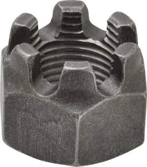 Value Collection - 5/8-18 UNF Grade 5 Steel Castle Locknut - 15/16" Width Across Flats, 23/32" High, Uncoated - All Tool & Supply