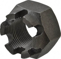 Value Collection - 1-1/4 - 12 UNF Grade 5 Steel Castle Locknut - 1-7/8" Width Across Flats, 1-1/4" High, Uncoated - All Tool & Supply