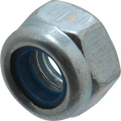 Value Collection - M5x0.80 Metric Coarse Grade 8 Hex Lock Nut with Nylon Insert - 5mm High, Zinc-Plated Finish - All Tool & Supply