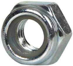 Value Collection - M6x1.00 Metric Coarse Grade 8 Hex Lock Nut with Nylon Insert - 6mm High, Zinc-Plated Finish - All Tool & Supply