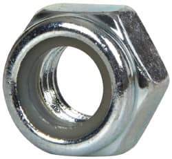 Value Collection - M8x1.25 Metric Coarse Grade 8 Hex Lock Nut with Nylon Insert - 8mm High, Zinc-Plated Finish - All Tool & Supply