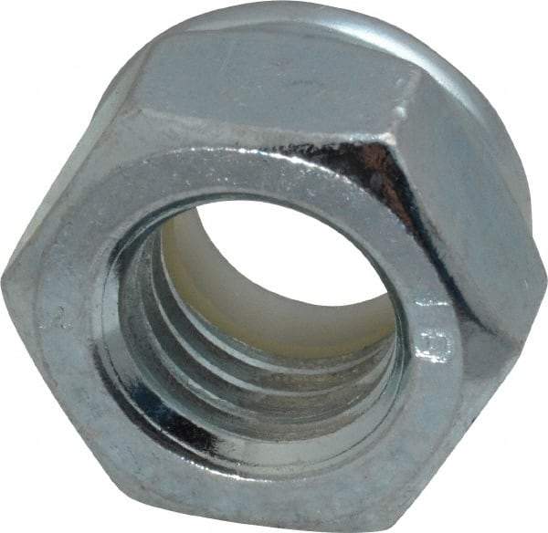 Value Collection - M14x2.00 Metric Coarse Grade 8 Hex Lock Nut with Nylon Insert - 14mm High, Zinc-Plated Finish - All Tool & Supply