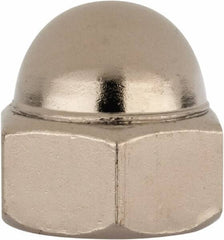 Value Collection - 5/8-11" UNC, 15/16" Width Across Flats, Nickel Plated, Steel Acorn Nut - 51/64" Overall Height, Grade 2 - All Tool & Supply