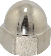 Value Collection - 3/4-10" UNC, 1/16" Width Across Flats, Nickel Plated, Steel Acorn Nut - 1" Overall Height, Grade 2 - All Tool & Supply