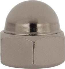 Value Collection - 1/2-20" UNF, 3/4" Width Across Flats, Nickel Plated, Steel Acorn Nut - 9/16" Overall Height, Grade 2 - All Tool & Supply