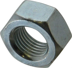 Value Collection - M12x1.25 Metric Extra Fine Steel Right Hand Hex Nut - 19mm Across Flats, 10mm High, Zinc-Plated Finish - All Tool & Supply