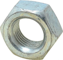 Value Collection - M14x1.50 Metric Fine Steel Right Hand Hex Nut - 22mm Across Flats, 11mm High, Zinc-Plated Finish - All Tool & Supply