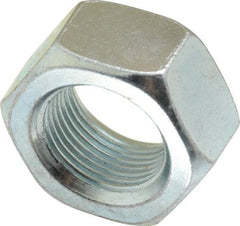 Value Collection - M20x1.50 Metric Fine Steel Right Hand Hex Nut - 30mm Across Flats, 16mm High, Zinc-Plated Finish - All Tool & Supply