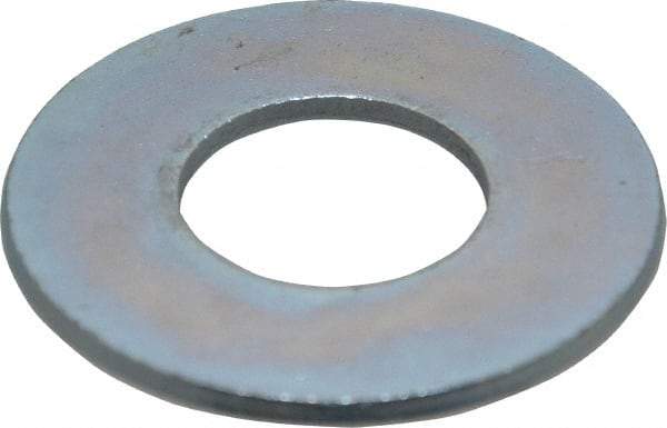 Value Collection - 1-1/4" Screw, Steel USS Flat Washer - 1-3/8" ID x 3" OD, 0.136" Thick, Zinc-Plated Finish - All Tool & Supply