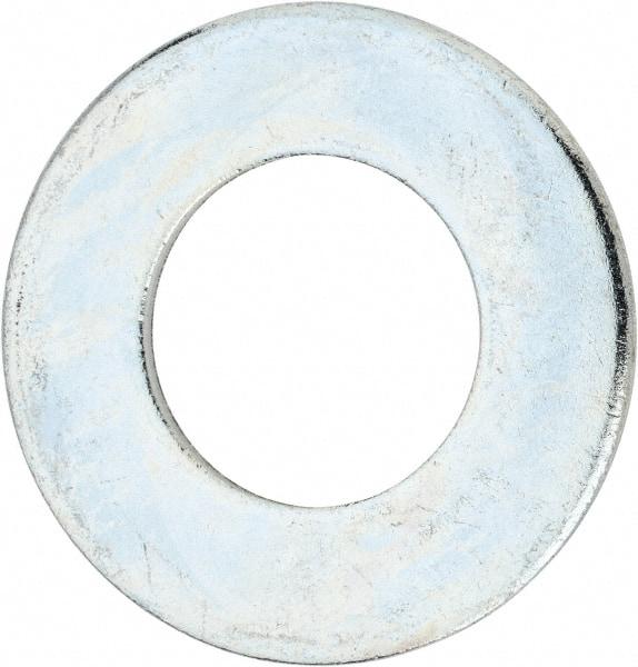 Value Collection - 2-1/2" Screw, Steel USS Flat Washer - 2-5/8" ID x 5" OD, 0.21" Thick, Zinc-Plated Finish - All Tool & Supply