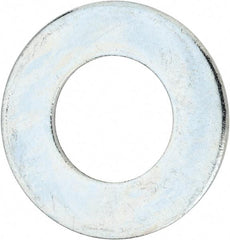 Value Collection - 2-1/2" Screw, Steel USS Flat Washer - 2-5/8" ID x 5" OD, 0.21" Thick, Zinc-Plated Finish - All Tool & Supply