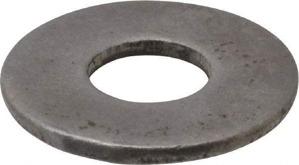 Value Collection - 7/16" Screw, Steel USS Flat Washer - 1/2" ID x 1-1/4" OD, 5/64" Thick, Plain Finish - All Tool & Supply