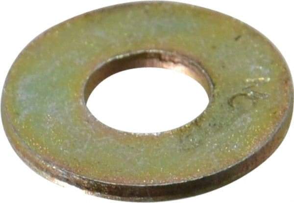 Value Collection - 1/4" Screw, Grade 8 Steel USS Flat Washer - 5/16" ID x 3/4" OD, 1/16" Thick, Zinc Yellow Dichromate Finish - All Tool & Supply