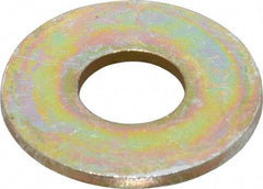 Value Collection - 7/16" Screw, Grade 8 Steel USS Flat Washer - 1/2" ID x 1-1/4" OD, 5/64" Thick, Zinc Yellow Dichromate Finish - All Tool & Supply